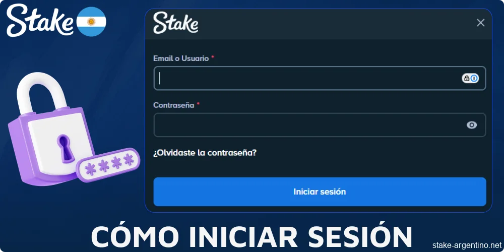 Guía para iniciar sesión en la cuenta Stake para jugadores de Argentina